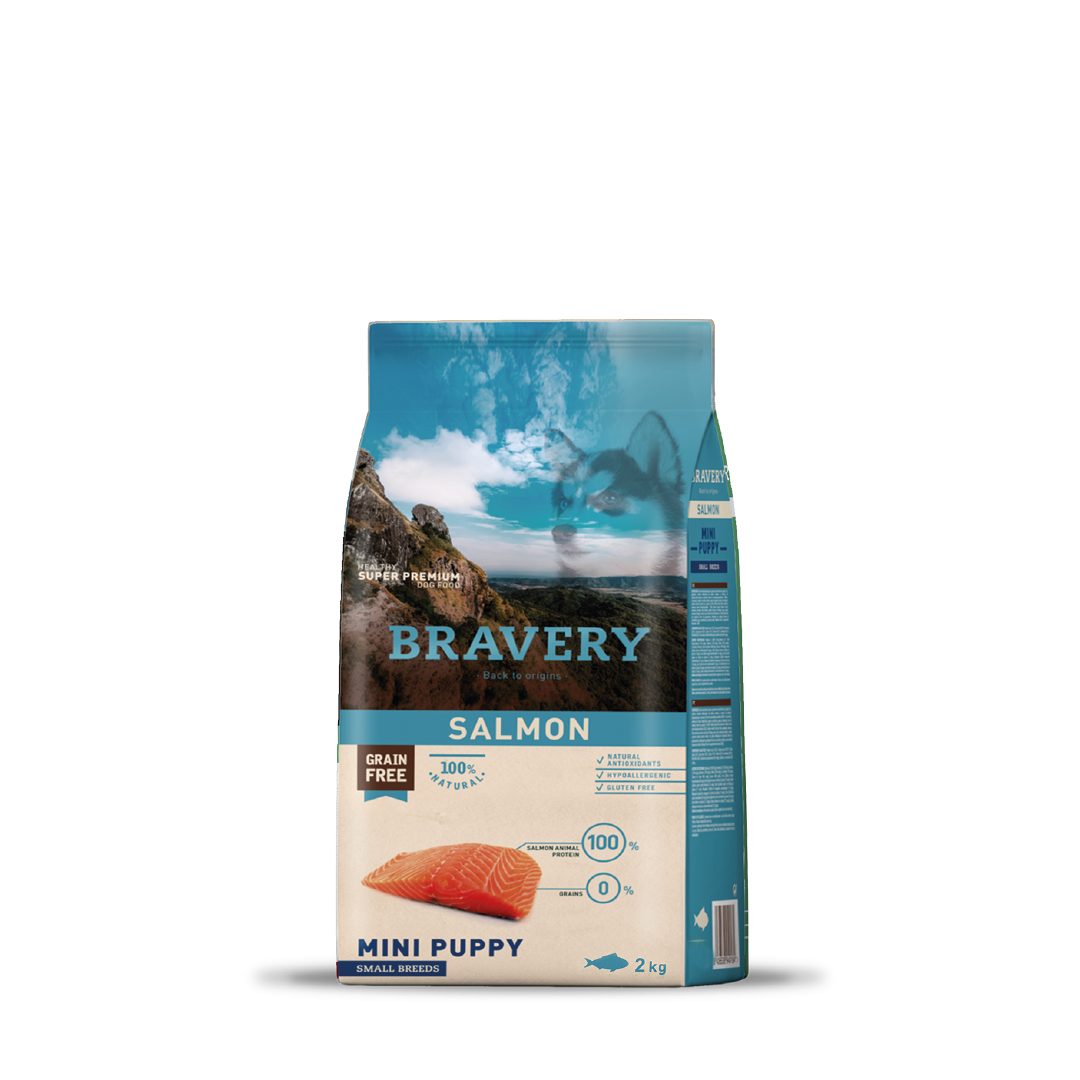 4PE020012 BRAVERY SALMON MINI PUPPY SMALL BREEDS 2 KG - Imagen 1