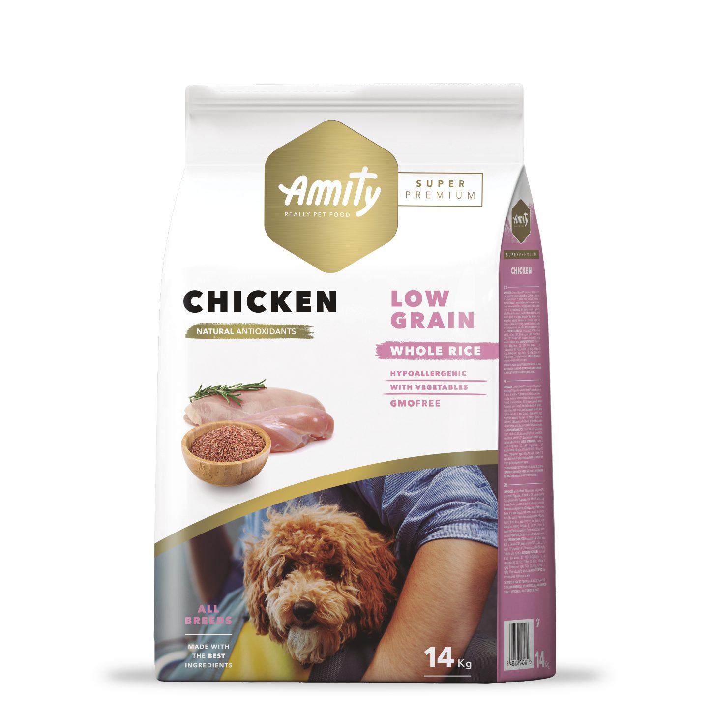 4PE140001 AMITY SP LOW GRAIN CHICKEN ADULT 14 KG - Imagen 1