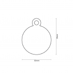 MY FAMILY BLACK BIG GLITTER CIRCLE WHITE BONE - Imagen 2