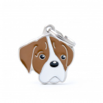 MY FAMILY WHITE AND BROWN BOXER