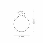 MY FAMILY SMALL ROUND ALUMINUM RED - Imagen 2