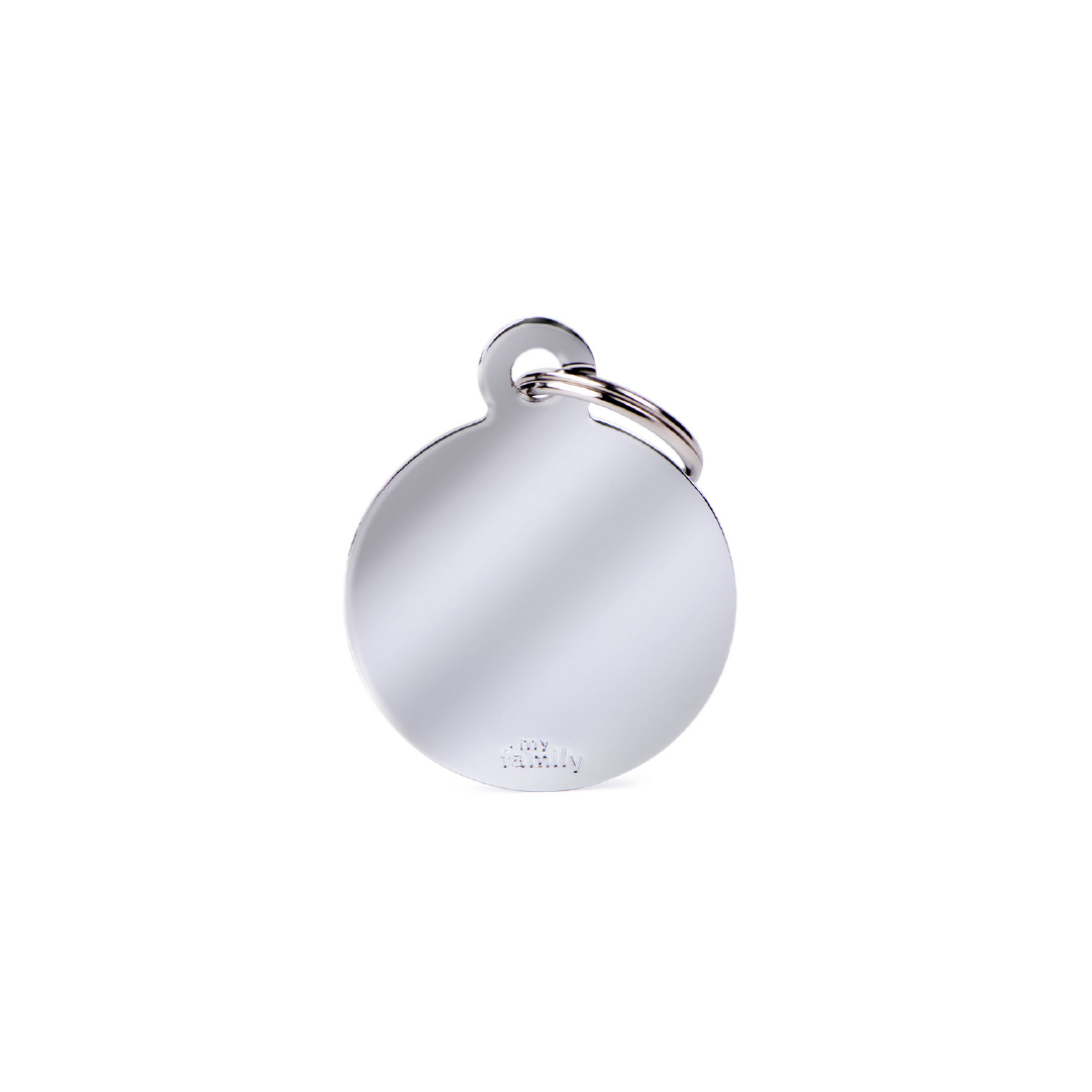 MFB16 (1) MY FAMILY BIG ROUND CHROMED BRASS - Imagen 1