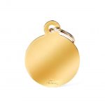 MY FAMILY BIG ROUND GOLDEN BRASS