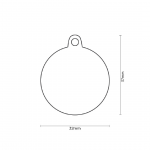 MY FAMILY BIG ROUND CHROMED BRASS - Imagen 2