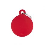 MY FAMILY BIG ROUND ALUMINUM RED