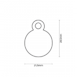 MY FAMILY SMALL ROUND ALUMINUM BLACK - Imagen 2