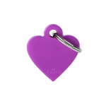 MY FAMILY SMALL HEART ALUMINUM PURPLE
