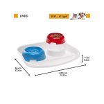 FP BANDEJA PLASTICA C/PLATOS, LINDO STD, 44.5x34 cm/300ml x2 - Imagen 2