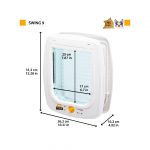 FP PUERTA P/MASCOTAS, SWING 9 SET, 26.2x10.2x31.2h, BLANCO - Imagen 2