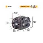 FP TRANSPORTADORA JET 10, 47x32x29 cm, NEGRO/NAR - Imagen 2