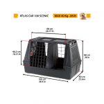 FP TRANSPORTADORA, ATLAS CAR 100, 100x60x66h cm, NEGRO - Imagen 2