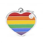 MY FAMILY LARGE HEART RAINBOW