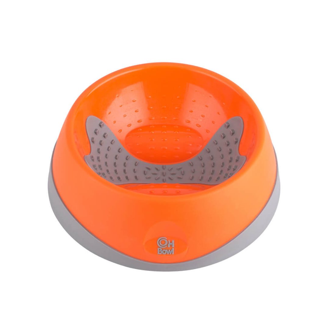 OB6004OR LM OH BOWL LARGE ORANGE FOR DOG - Imagen 1