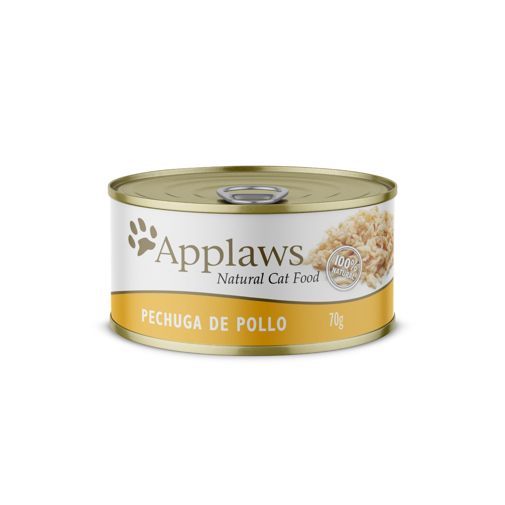1002LA-A (1) APPLAWS GATO PECHUGA DE POLLO CON CALDITO, 70 GR - Imagen 1