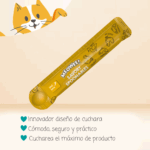 MEOWEE! - SNACK LÍQUIDO CUCHAREABLE - TRIPLE PROTEÍNA DE POLLO, SALMÓN Y PATO - Imagen 3