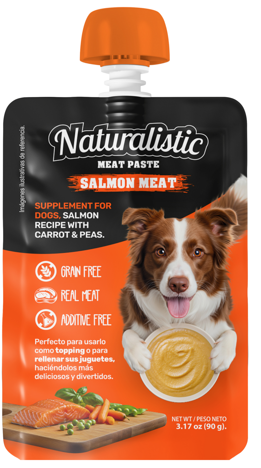 Naturalistic-paste-Salmon NT MEAT PASTE SALMON & ATUN MEAT, 90 GR - Imagen 1
