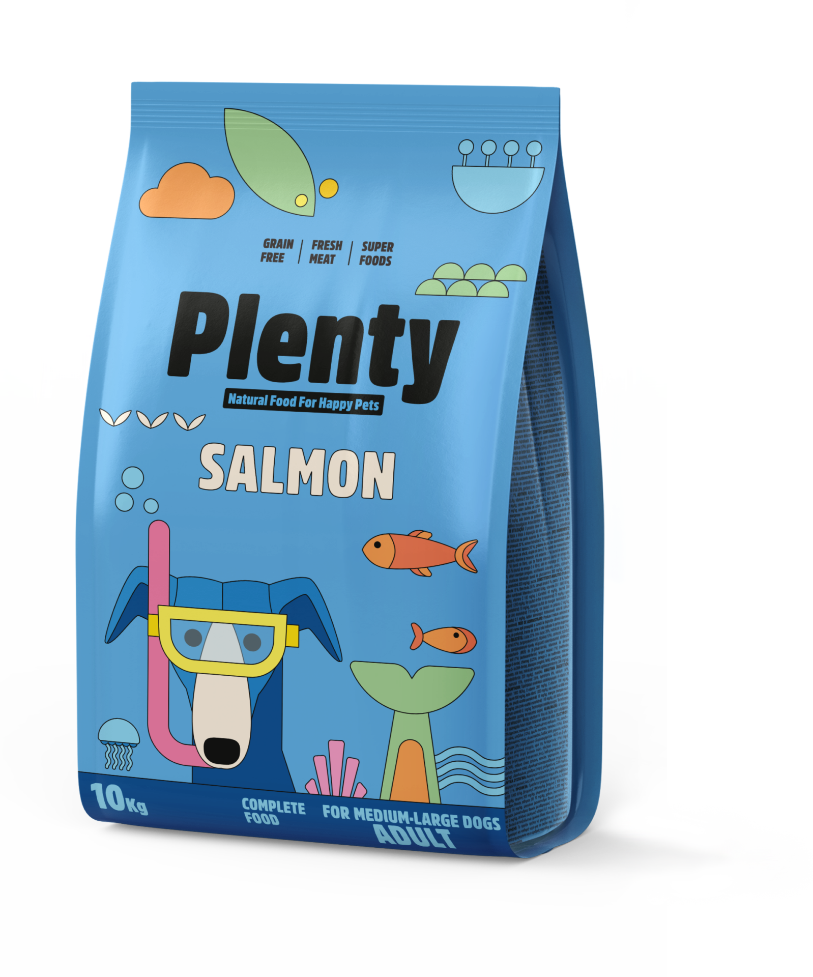 Plenty_10kg_salmon_Dog PLENTY ADULT DOG SALMON, 10 KG - Imagen 1